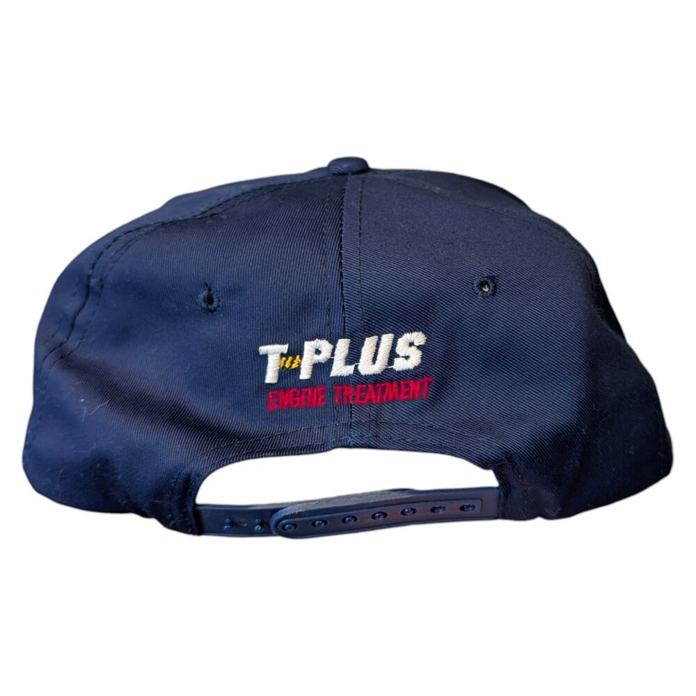 90s T Plus Engine Treatment Racing Rope Snapback Hat - Picture 3 of 5